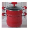 oem/odm two layer double boiler 2 tiers food steamer cooking pot